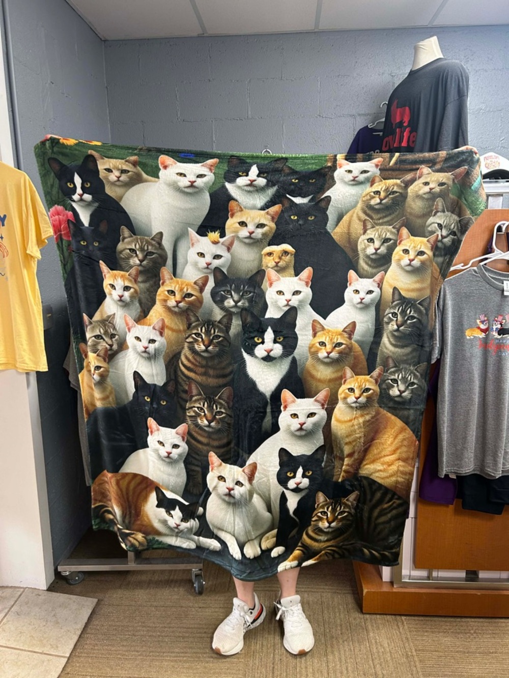 Throw Blanket  50“ x 60” cats